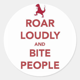 Sag es laut runder aufkleber