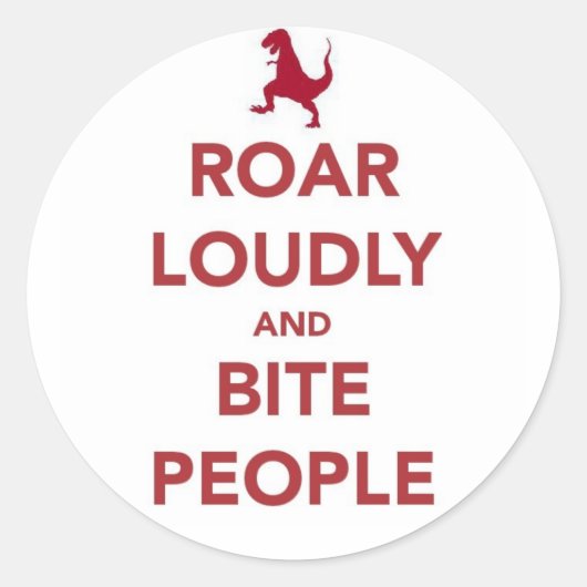 Sag es laut runder aufkleber (Vorderseite)