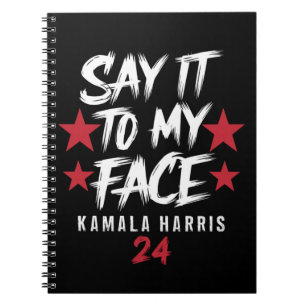 Sag Es Mir Ins Gesicht Kamala Harris Notizblock