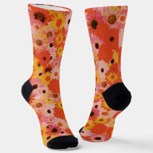 "Sag es mit Blumen" Socken (Gewinkelt)