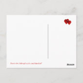 Sag es mit einem Kuss! -Postkarte Postkarte (Rückseite)