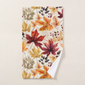 Sag es mit Herbstblättern 3 - Badhandtuch Set (Handtuch)