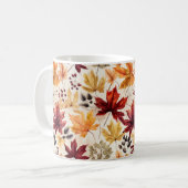 Sag es mit Herbstblättern 3 - Kaffeetasse (Vorderseite Links)
