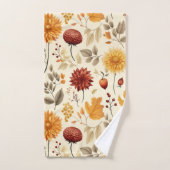 Sag es mit Herbstblättern - Badhandtuch Set (Handtuch)