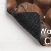 Sag es mit Schokolade! Mousepad (Ecke)