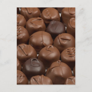 Sag es mit Schokolade! Postkarte