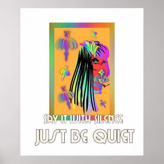 Sag es schweigend, sei einfach ruhig poster (Vorne)