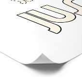 Sag es schweigend, sei einfach ruhig poster (Ecke)