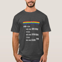 Sag Gay. Bleibe Gay. Slay. T-Shirt