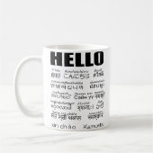 Sag Hallo in 15 asiatischen Sprachen. Kaffeetasse (Links)
