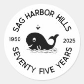 SAG HARBOR HILLS 75. STICKER (Vorderseite)