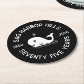 SAG HARBOR HILLS BEVERAGE COASTER RUNDER PAPPUNTERSETZER (Angewinkelt)