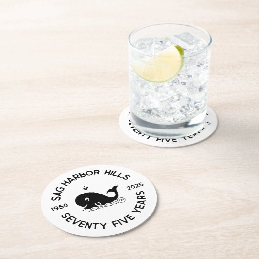 SAG HARBOR HILLS BEVERAGE COASTER RUNDER PAPPUNTERSETZER (Vor Ort)
