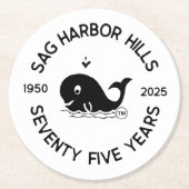 SAG HARBOR HILLS BEVERAGE COASTER RUNDER PAPPUNTERSETZER (Vorderseite)
