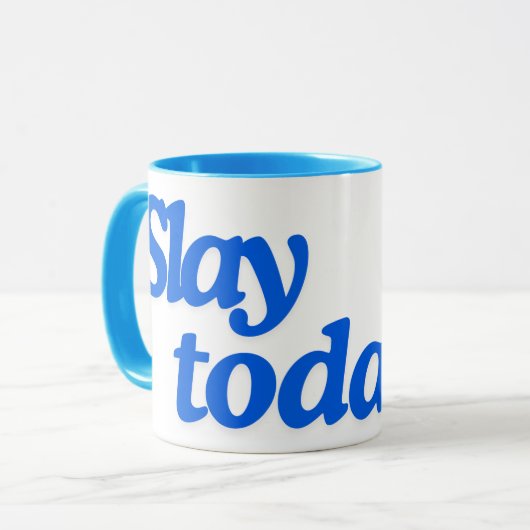 Sag heute! tasse (Vorderseite Links)