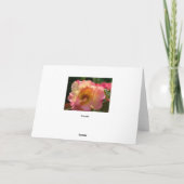Sag, ich Liebe dich mit Rose Karte (Rückseite)