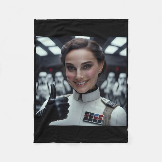 Sag Ja Zu Dem Imperium Aufkleber Fleecedecke (Vorderseite)