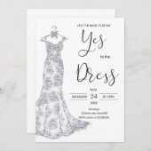 Sag ja zum Kleid Einladung (Vorne/Hinten)