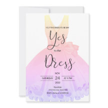 Sag ja zur Einladung zum Kleid