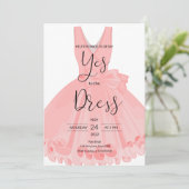 Sag ja zur Einladung zum Kleid (Stehend Vorderseite)