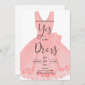 Sag ja zur Einladung zum Kleid (Vorne/Hinten)