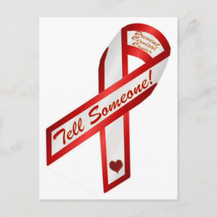 SAG JEMANDEN! HPV verursacht Gebärmutterhalskreb Postkarte