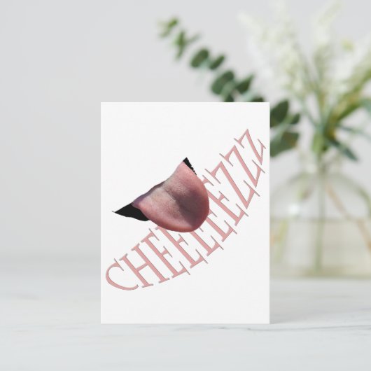 Sag Käse! Postkarte (Stehend Vorderseite)