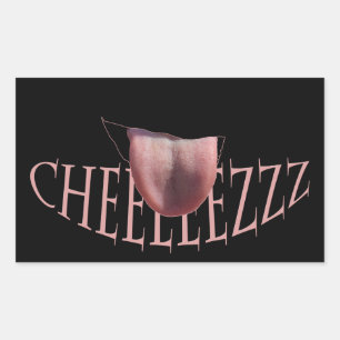 Sag Käse! Rechteckiger Aufkleber