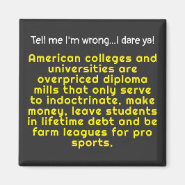 Sag mir, ich bin falsch-amerikanische Unis & Unive Magnet