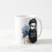 Sag mir, ich bin Hübsch Beard Coffee Tasse (VorderseiteRechts)