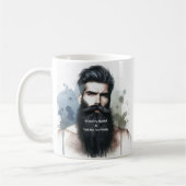Sag mir, ich bin Hübsch Beard Coffee Tasse (Links)