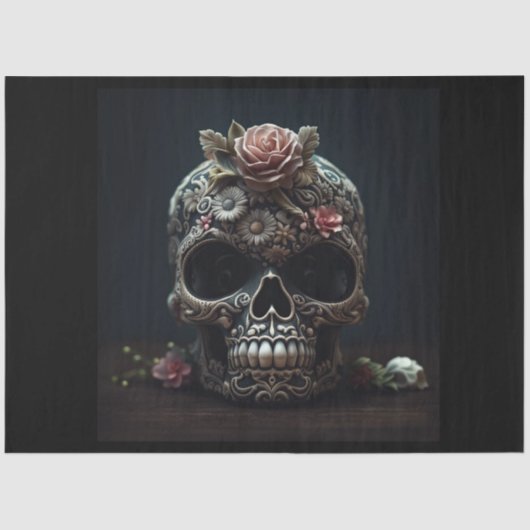 Sag mir, ich bin Hübsch Skull Goth Decoupage Paper Seidenpapier (Vorderseite)