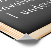 Sag mir, ich vergesse das Zitat. Chinesisches Spri Poster (Ecke)