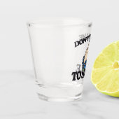 "Sag mir nicht, dass ich lächeln soll" Feminist au Schnapsglas (Links)