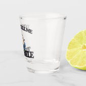 "Sag mir nicht, dass ich lächeln soll" Feminist au Schnapsglas (Rechts)