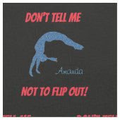 Sag mir nicht, dass ich nicht Gedreht werden soll! Stoff (Nahaufnahme)