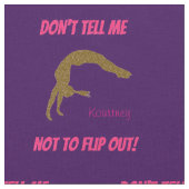 Sag mir nicht, dass ich nicht Gedreht werden soll! Stoff (Nahaufnahme)