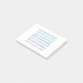 Sag mir nicht zu lächeln post-it klebezettel (angewinkelt)