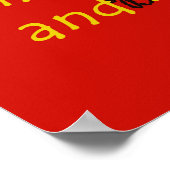 Sag mir und ich werde vergessen - chinesisches Spr Poster (Ecke)