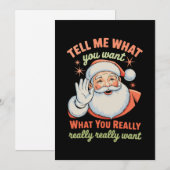 Sag mir, was du wirklich zu Weihnachten willst (Vorne/Hinten)