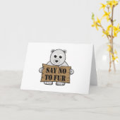 Sag nein zu Fur Karte (Gelbe Blume)