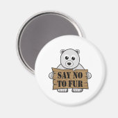 Sag nein zu Fur Magnet (Vorderseite/Rückseite)