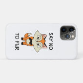 Sag nein zu Fur - Sad Fox Case-Mate iPhone Hülle (Rückseite (Horizontal))