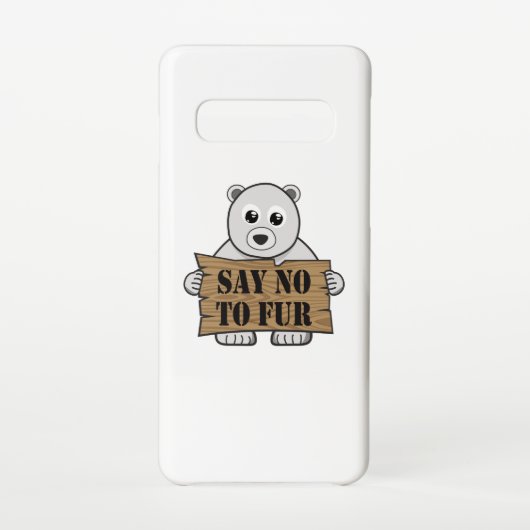 Sag nein zu Fur Samsung Galaxy Hülle (Rückseite)