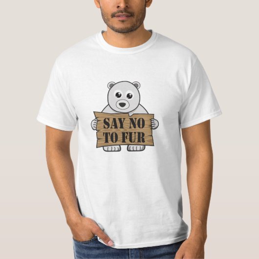 Sag nein zu Fur T-Shirt (Vorderseite)