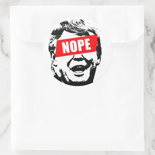 Sag "Nein" zu Trump Sticker (Tasche)