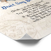 Sag nicht, Baby Ahoy sein a Boy Nautical Theme Poster (Ecke)