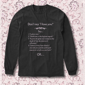 Sag nicht "Ich liebe dich" Tri-Blend Shirt