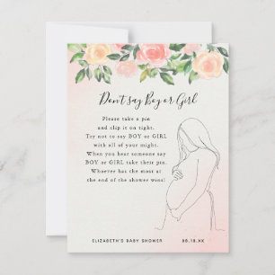 Sag nicht Junge oder Mädchen Baby Showspiel