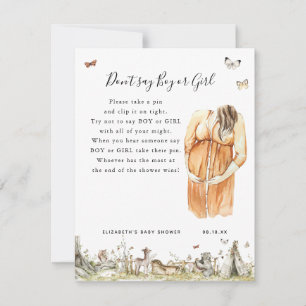 Sag nicht Junge oder Mädchen Baby Showspiel